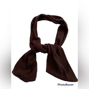 Land’s End Women’s Black Cable Knit Scarf